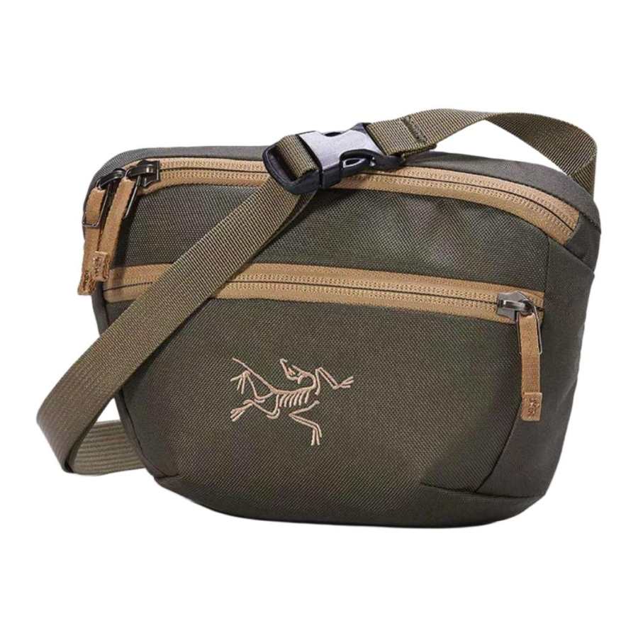Arcteryx Arc'teryx Mantis 1.5L Fanny Pack Outdoor Bag Polyester Vintage Green & Sandstone Brown Unisex