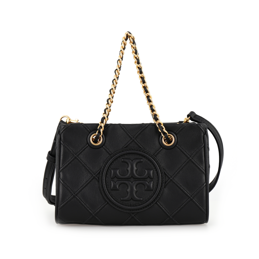 TORY BURCH Fleming Sheepskin Tote Bag, Shopping Bag, Handbag, Shoulder Bag Mini Women's Black