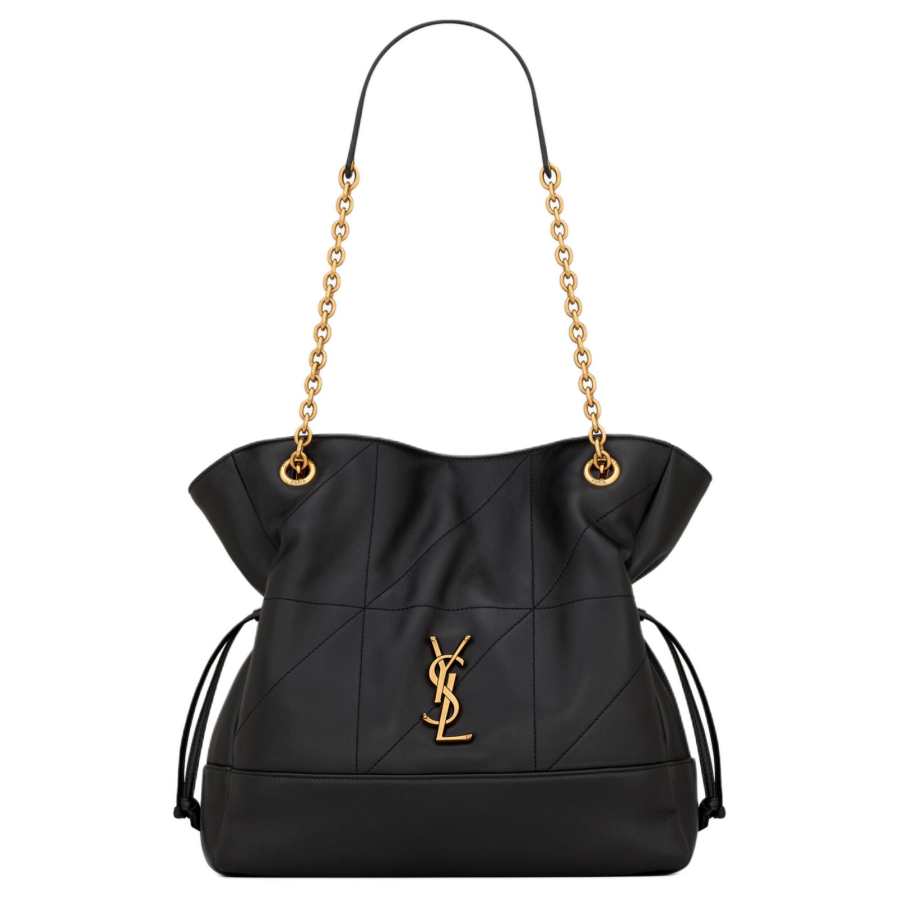 SAINT LAURENT Jamie Lambskin Handbag, Shoulder Bag Small Women's Black