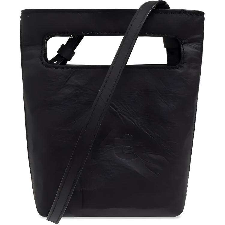 Y-3 Y 3 Polyurethane One Shoulder Handbag Unisex Black