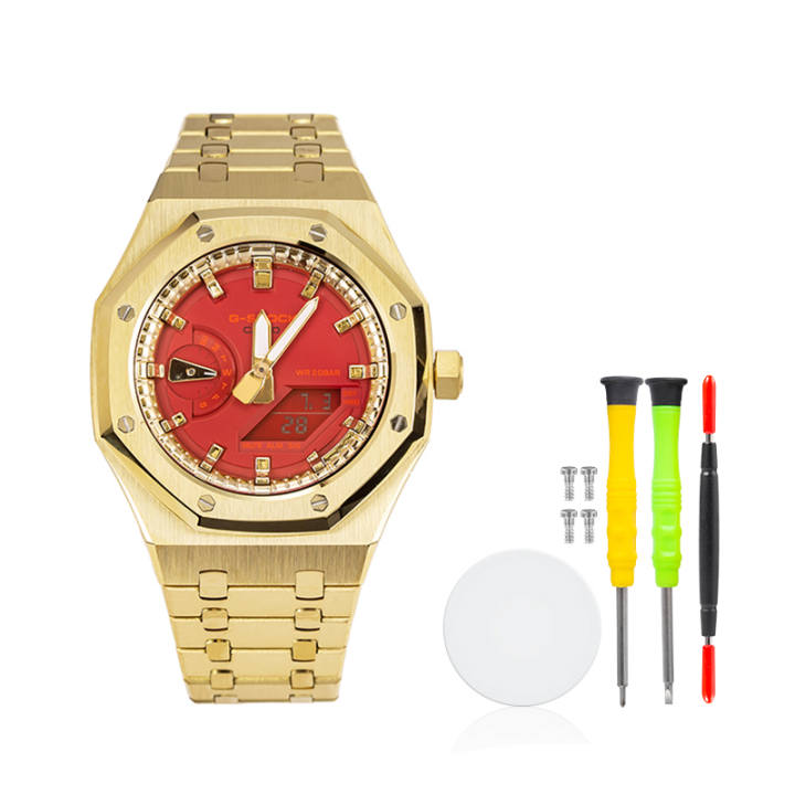 CASIO CASIO Custom Collection Quartz Movement Watch Unisex Red Watch Dial