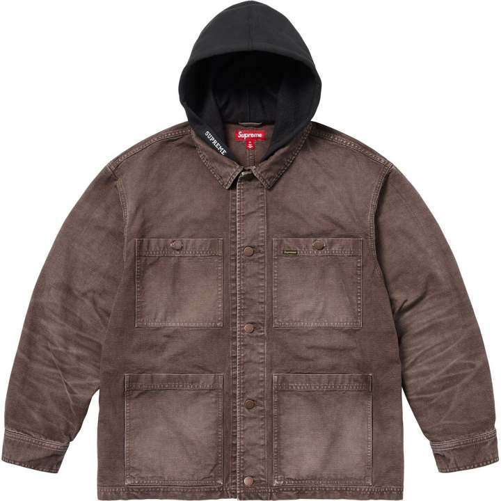 Supreme Supreme Worn Hooded Chore Coat