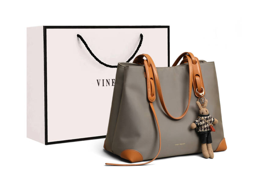 VINEY Oxford Shoulder Bag Large Women's Multicolor