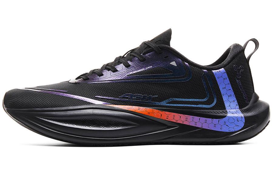 PEAK Cushioning Slip Resistant Abrasion Resistant Breathable Rebound Anti Rollover Low top Running Shoes Men's Black