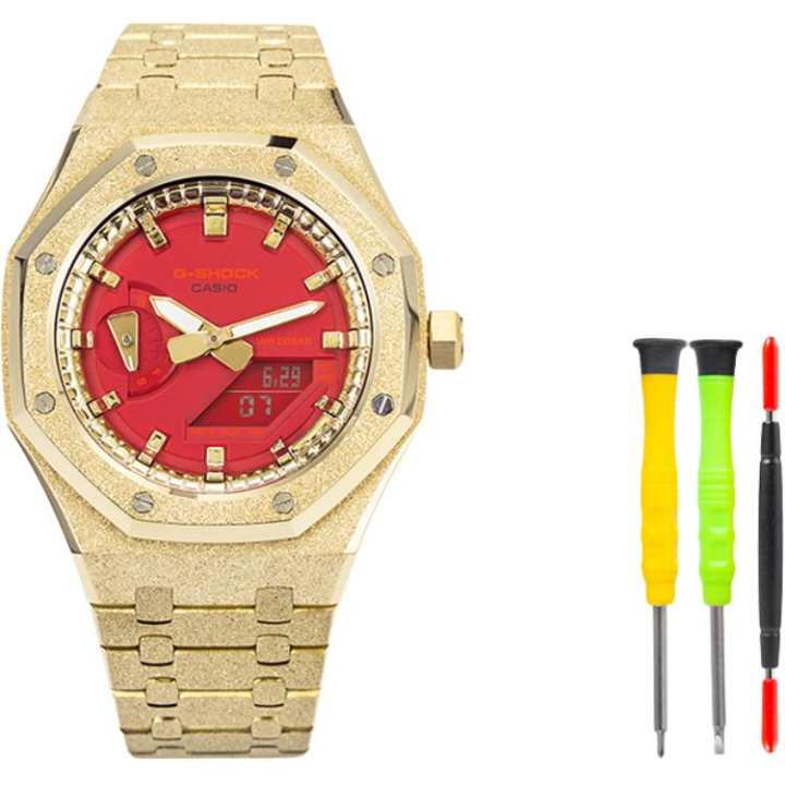 CASIO CASIO Custom Collection Quartz Movement Watch Unisex Red Watch Dial