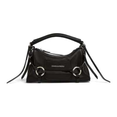 DSQUARED 2 Lambskin One Shoulder Handbag Regular Women's Black