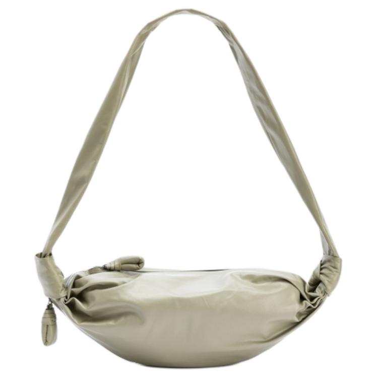 Lemaire Croissant Cow Leather Dumpling Bag, Croissant Bag, Shoulder Bag, Crossbody Bag Small Women's Sage Green