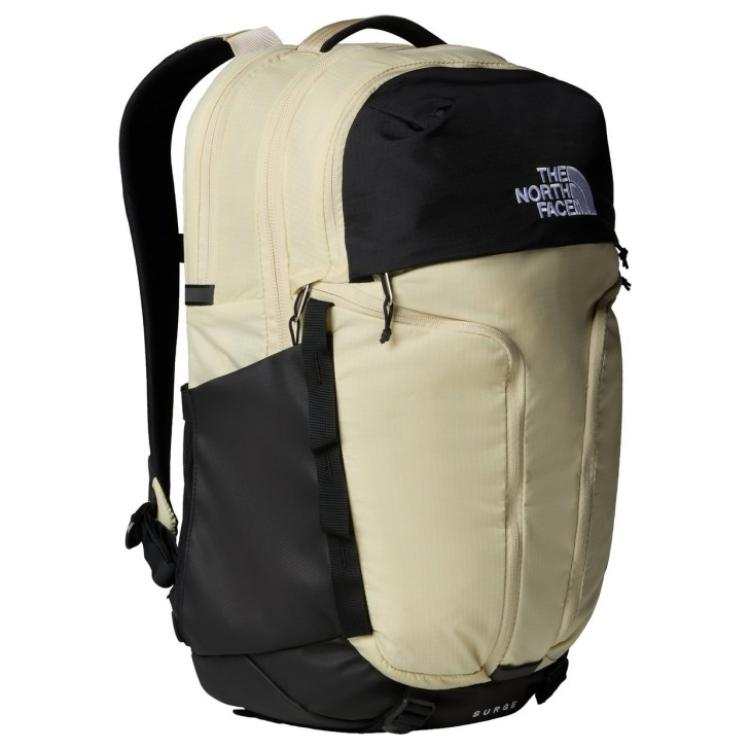 THE NORTH FACE 31L Mountaineering Bag Outdoor Bag Recycled Material Black & Beige Unisex