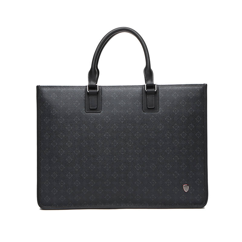 SEPTWOLVES SEPTWOLVES Cow Leather Briefcase QPL Regular Unisex Black