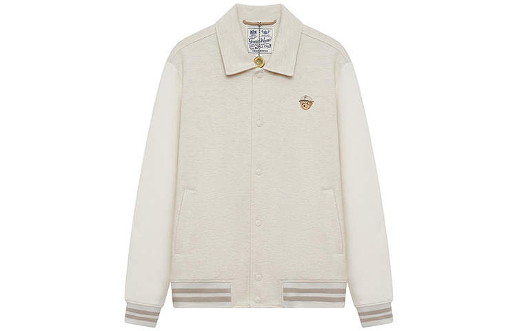 Teenie Weenie Men Baseball Jacket Unisex Khaki
