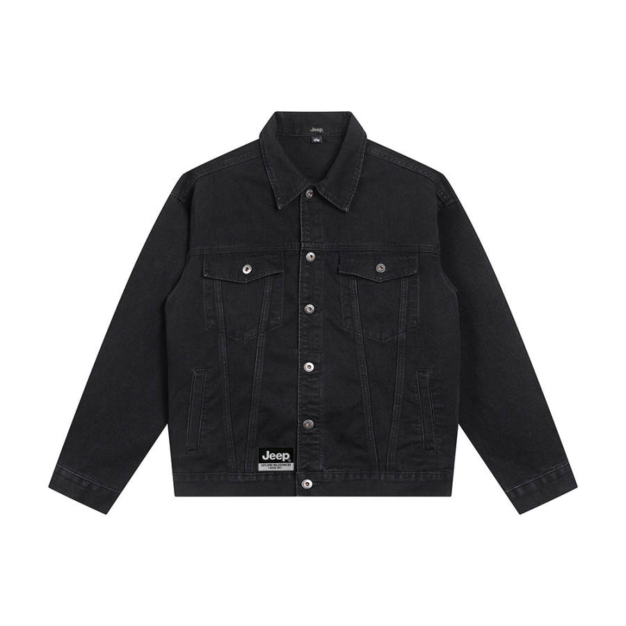 Jeep Moxima Lifestyle Denim Jacket Unisex Black