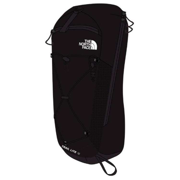 THE NORTH FACE 10L Mountaineering Bag Outdoor Bag Nylon Black Unisex