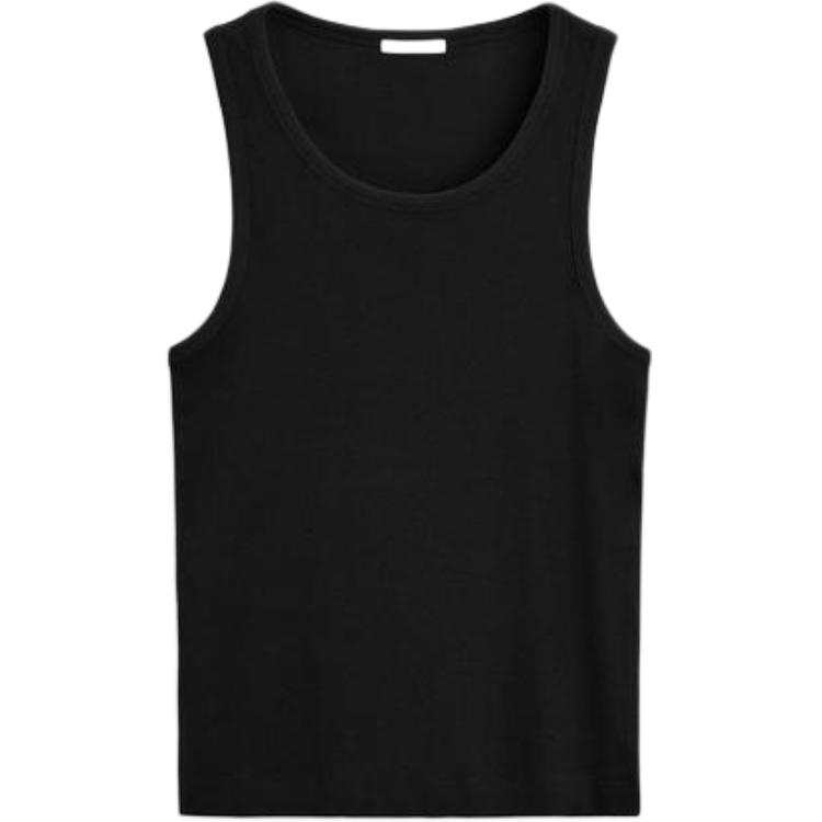 ZARA Tank Tops Men's Black Crew Neck Moderate Other