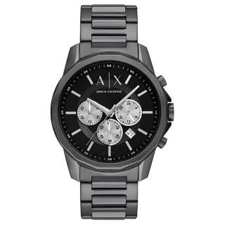 ARMANI EXCHANGEAE Wrist Watches Quartz Movement Stainless Steel Strap 44mm Black Dial Men's Watches