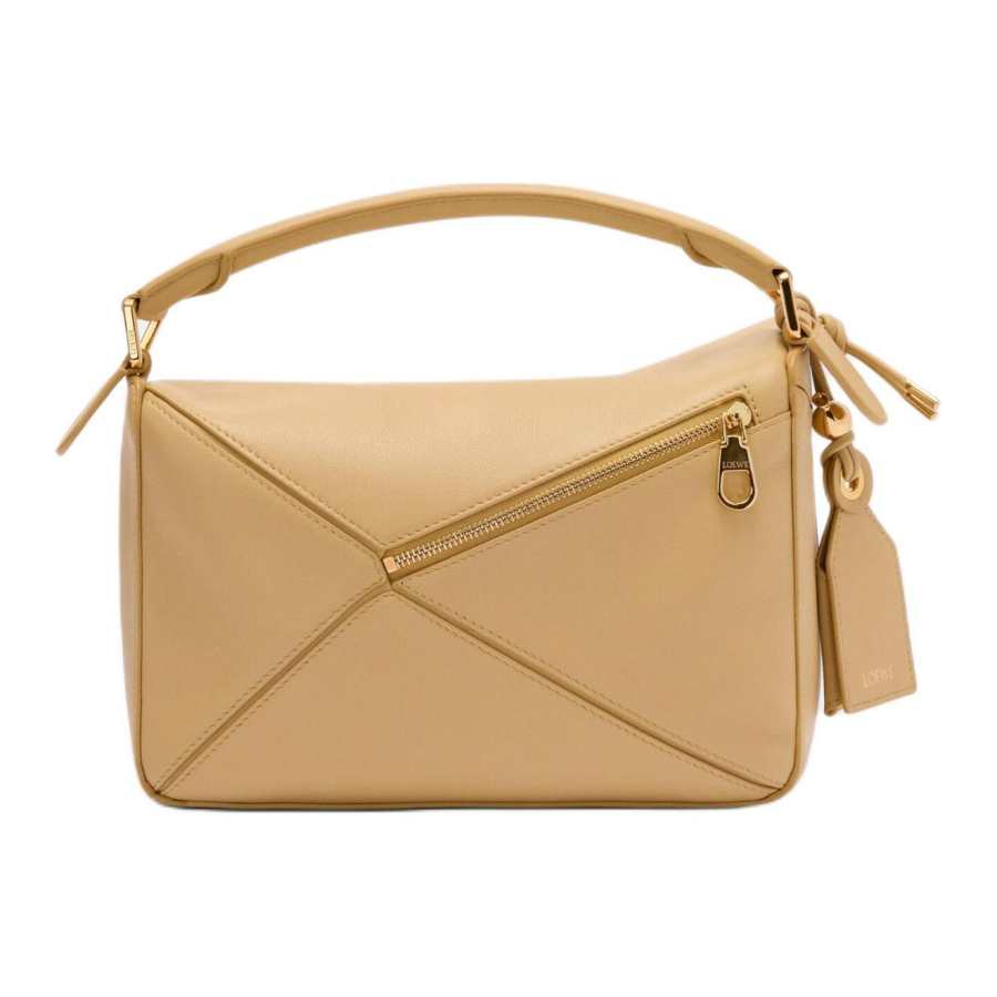 LOEWE Puzzle Napa Lambskin Shoulder Bag, Crossbody Bag, Handbag Small Women's Black Butter