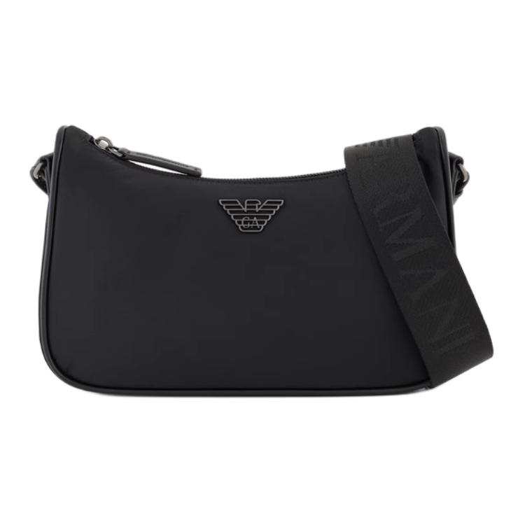 EMPORIO ARMANI Polyamide Shoulder Bag, Crossbody Bag Mini Men's Black
