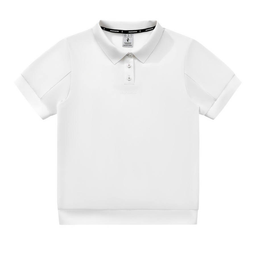 Skechers Elegant Diamond Collection Polo Shirt Unisex Denim Gray