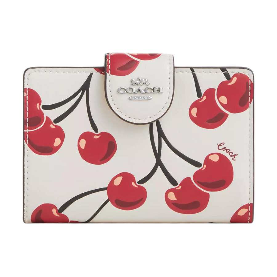 COACH COACH Leather Wallet Women's White