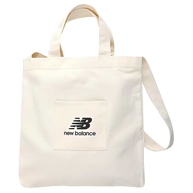 New Balance New Balance Cotton Tote Bag, Shopping Bag, Handbag, Shoulder Bag Regular Women's White