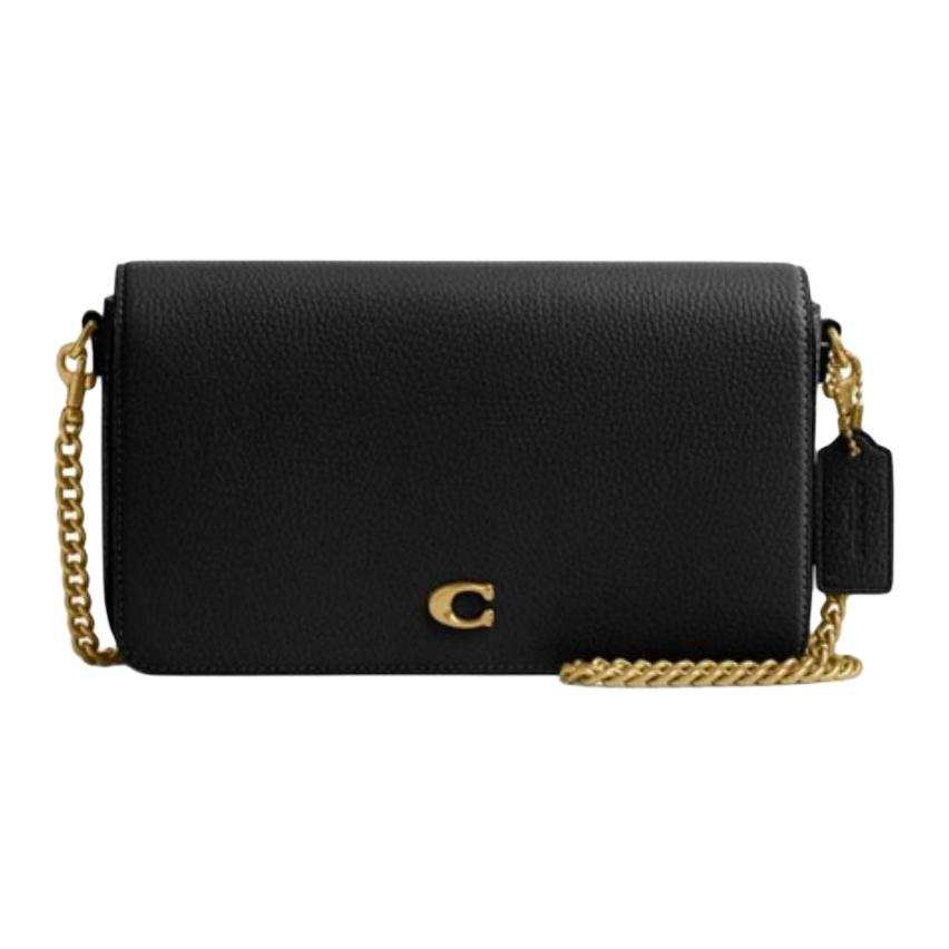 COACH Cow Leather Crossbody Bag, Shoulder Bag Mini Women's Black