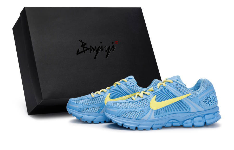 Nike Nike Air Zoom Vomero 5 Slip Resistant Slip Resistant Low top Running Shoes Men's Blue Yellow