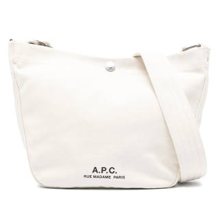 A.P.C Recycled Cotton Shoulder Bag Small Women's Light Beige