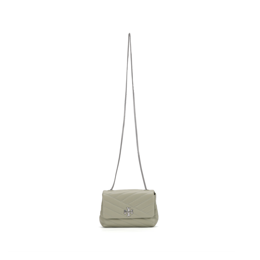 TORY BURCH Kira Leather Shoulder Bag, Crossbody Bag Mini Women's Green
