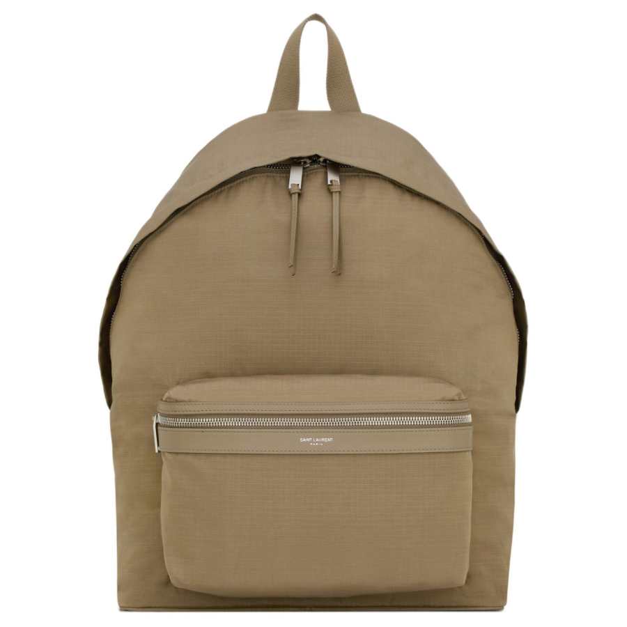 SAINT LAURENT SAINT LAURENT City Polyester Backpack Men's Tobacco