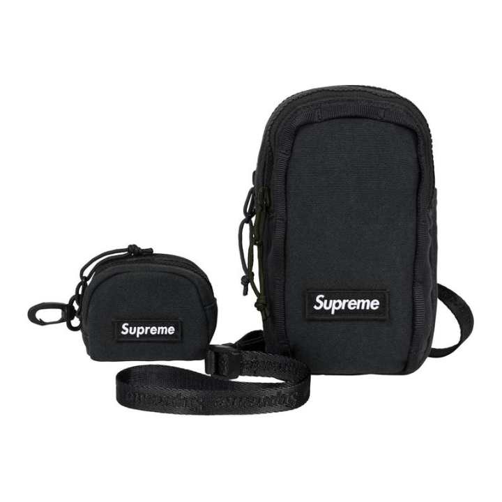 Supreme Supreme Canvas Camera Bag Coin Purse Crossbody Bag Unisex Black