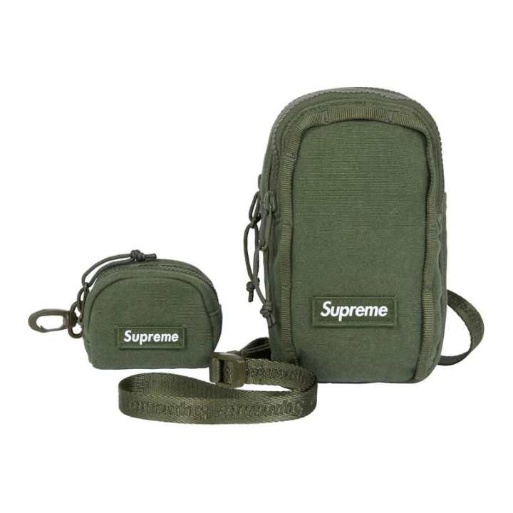 Supreme Supreme Canvas Camera Bag Coin Purse Crossbody Bag Unisex Olive Green