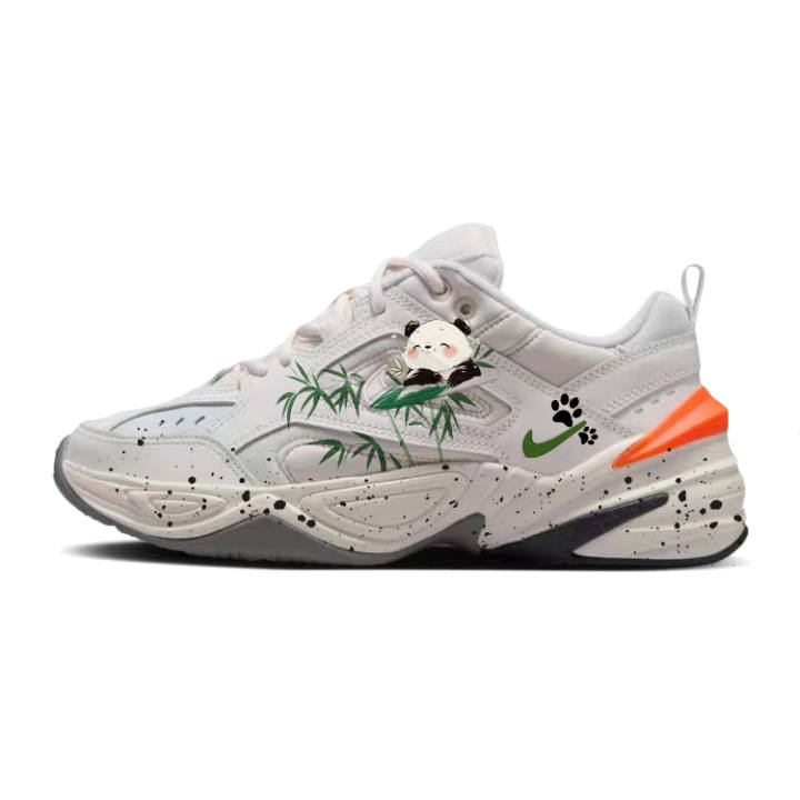 Nike Nike M2K Tekno Cushioning Slip Resistant Abrasion Resistant Low top Chunky Sneakers Women's Gray