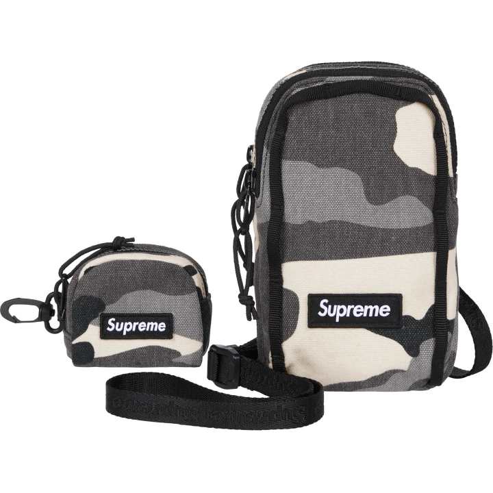 Supreme Supreme Canvas Camera Bag Coin Purse Combo Set Mini Unisex Gray Camouflage