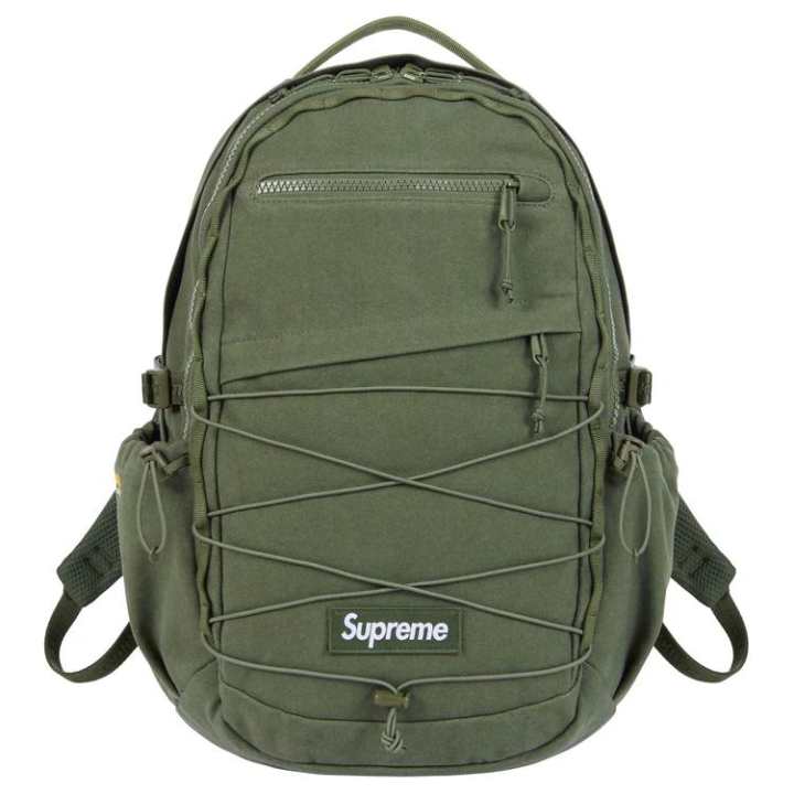 Supreme Supreme Cotton Backpack Unisex Olive Green