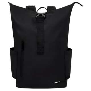 Erke Coated Fabric Backpack Unisex Jet Black