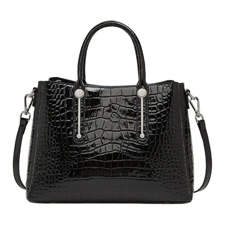 LAORENTOU Top Grain Cow Leather Crossbody Bags Regular Women's Black/Coffee/Brown