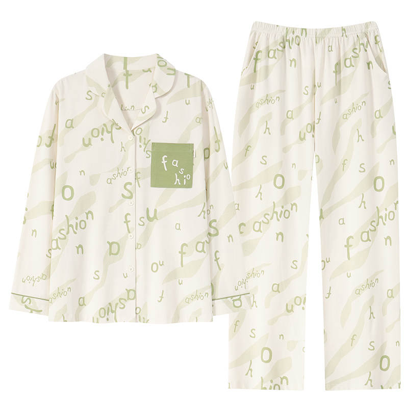 Cotton Gene Pajama Set Women's Ecru
