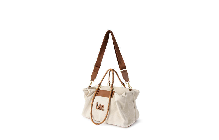 Lee Bamboo Denim, One Shoulder Crossbody Fabric Handbag Large Unisex Coix Seed