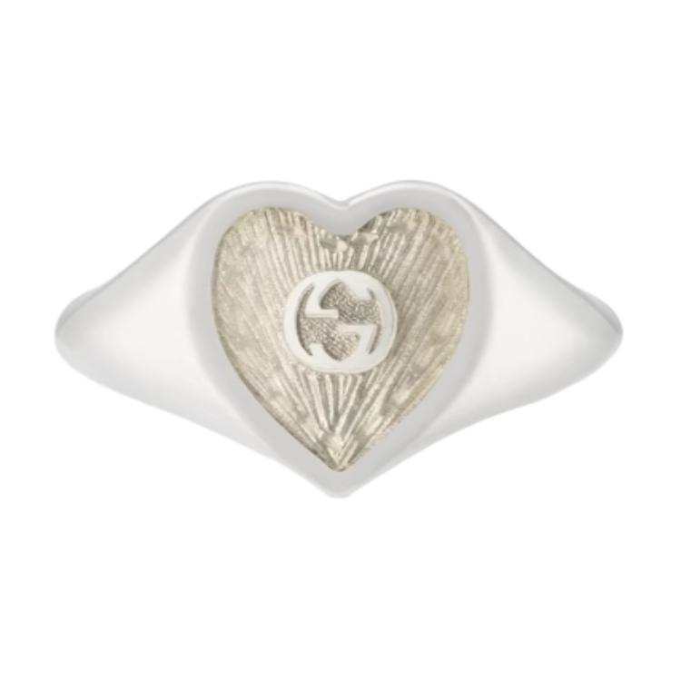 GUCCI Gucci Heart ring with Interlocking G