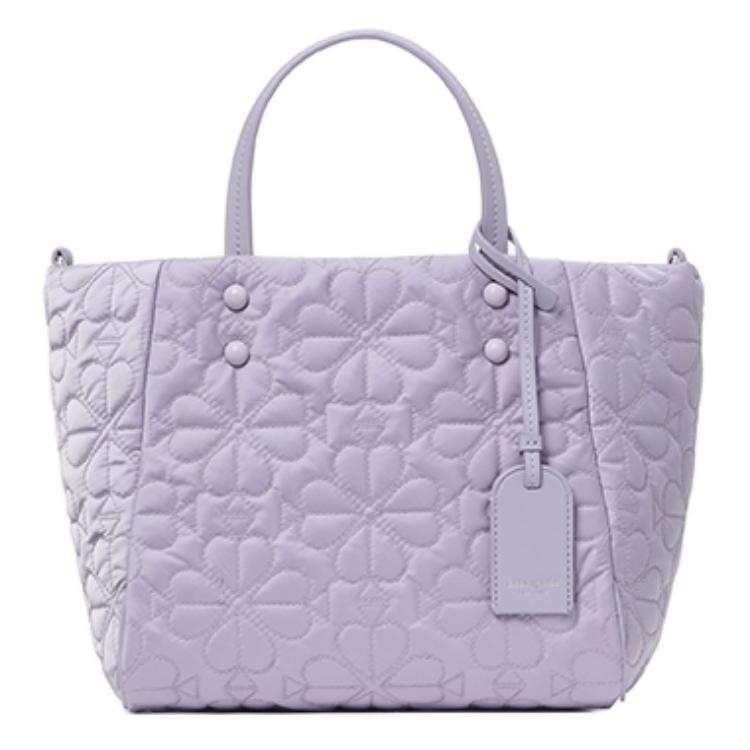 Kate Spade Fabric Tote Handbag Small Women's Mist Lilac