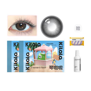 Kilala Quirky Beach Contact Lenses Half yearly Disposable 1 Pc *2 With Companion Box+Care Solution