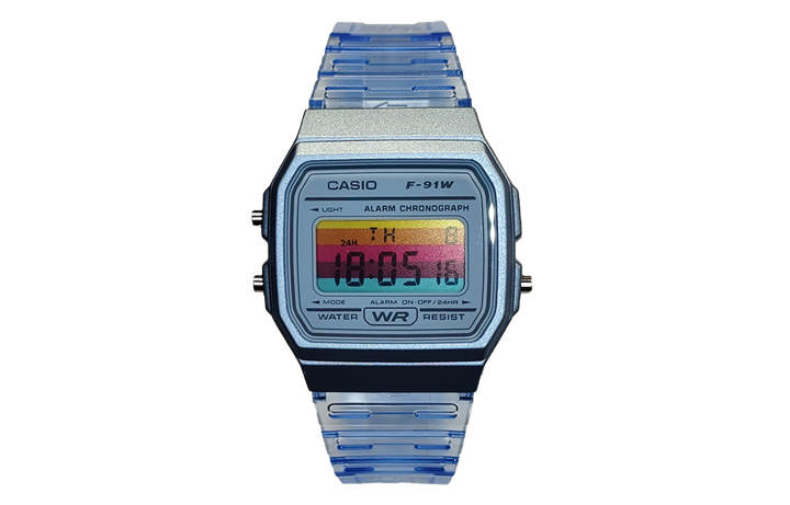 CASIO CASIO Custom Collection Quartz Movement Resin Strap Watch Men's Watches Blue Dial