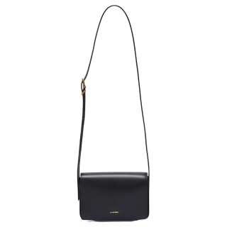 JIL SANDER Calfskin Crossbody Bag, Shoulder Bag Small Women's Black