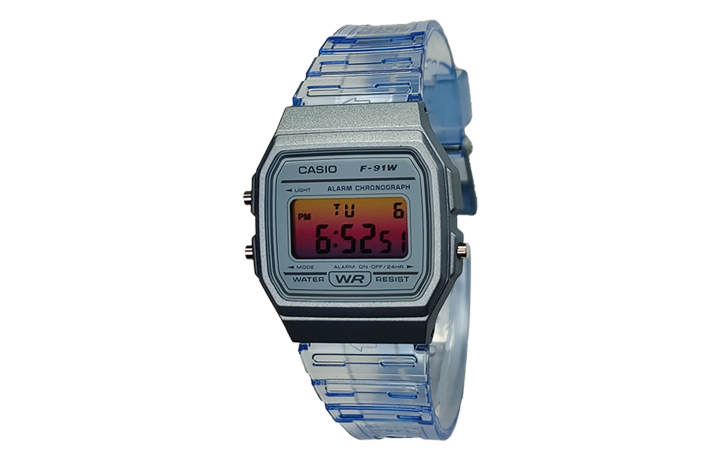 CASIO CASIO Custom Collection Quartz Movement Resin Strap Watch Men's Watches Blue Dial