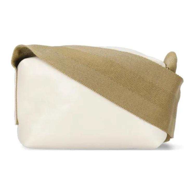 UMA WANG Leather Shoulder Bag Women's Ivory