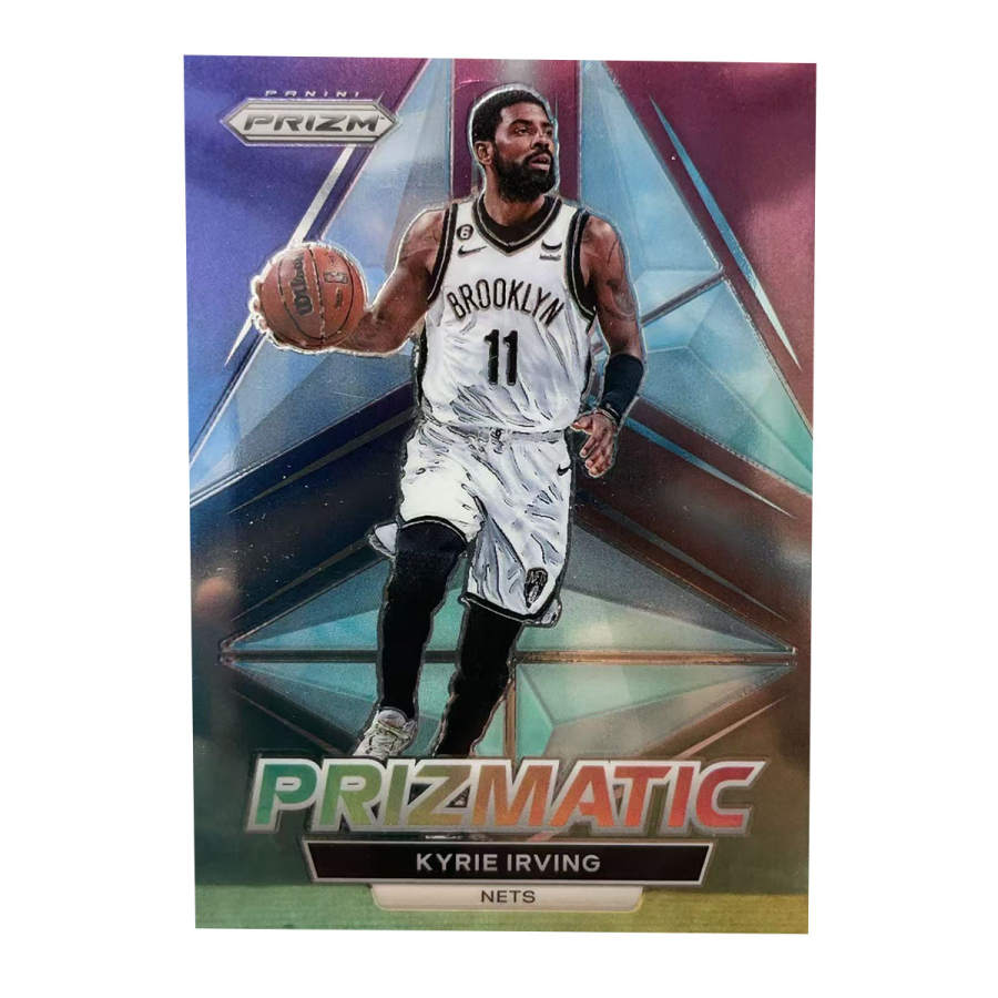PANINI 2022 23 Nets, Kyrie Irving, Euro God PRYZM Collection Prism Card, Must Have For Collectors Sports Cards 1 Pc
