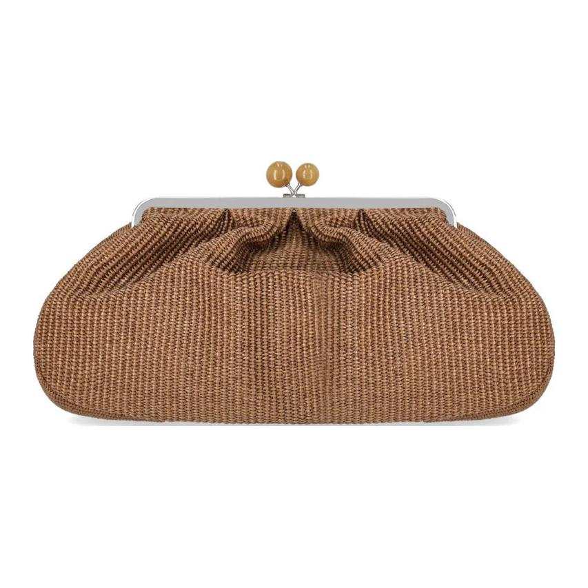 WEEKEND MaxMara Cotton One Shoulder Handbag Large Women's Tan