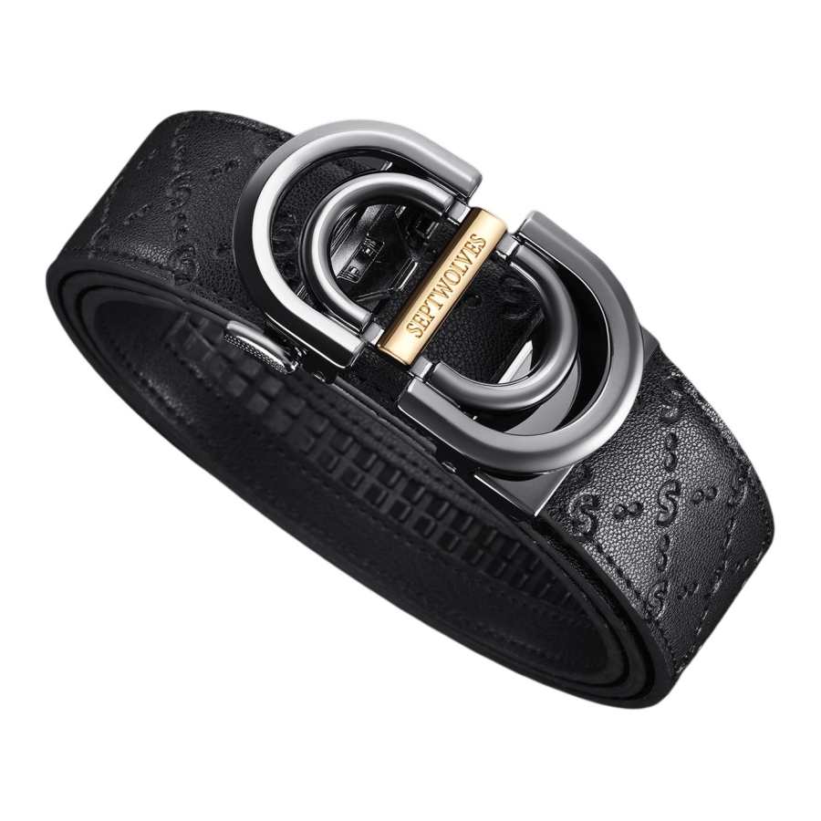 SEPTWOLVES SEPTWOLVES Cow Split Leather Belts Men's Width 3.5cm