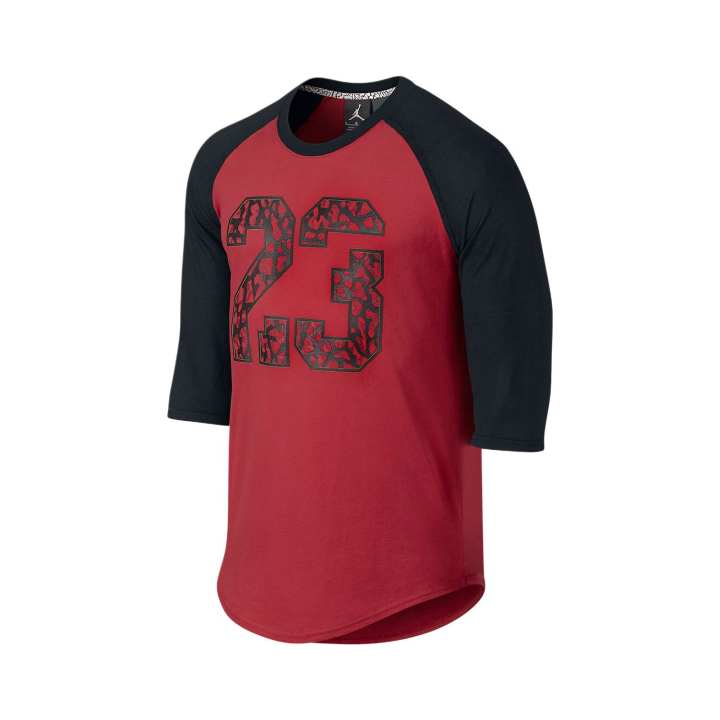 Nike Nike T Shirts Men's Red Crew Neck Moderate Straight Fit