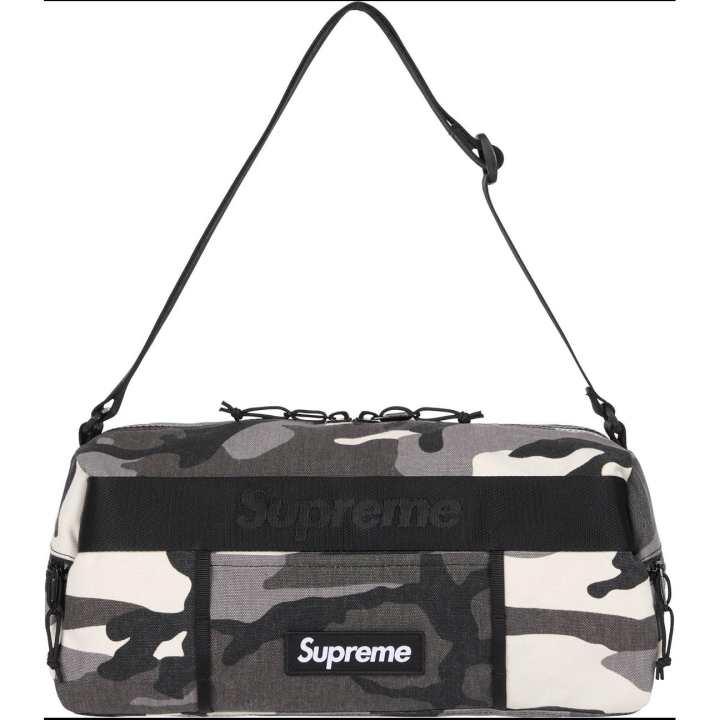 Supreme Supreme 11L Cotton Blend Canvas Travel Bag Unisex Snow Camouflage