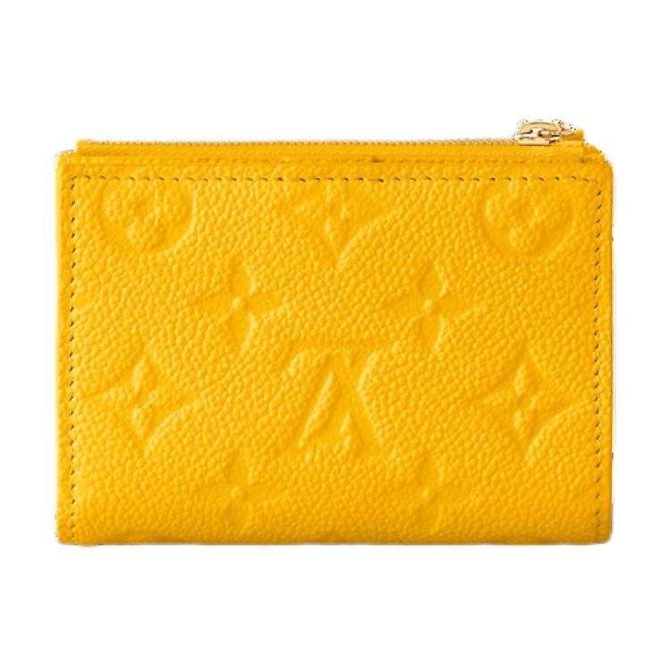 LOUIS VUITTON Lisa Cow Leather Wallet Women's Ginkgo Yellow
